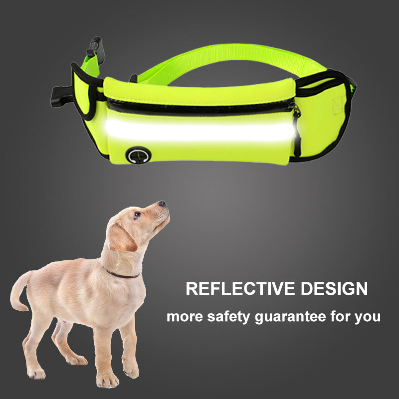 Pet Sports Bag with Reflective leash and waist strap