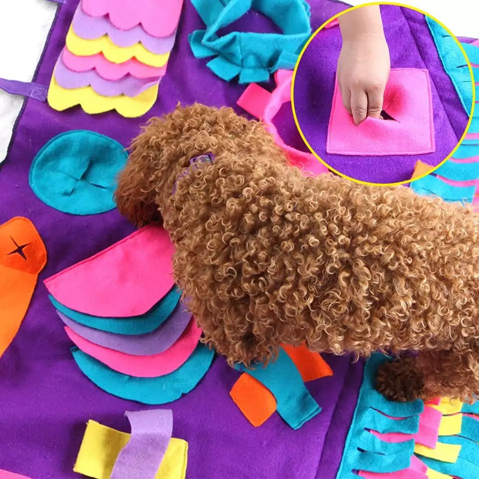 Image of dog using the Sniffle mat