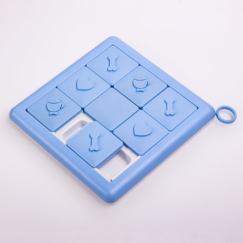 Blue colored Puzzle slow feeder dish