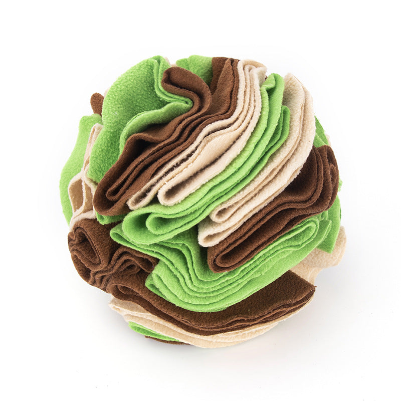 Brown and Green Snuffle Ball