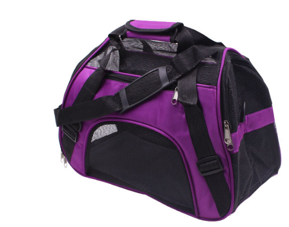 Purple handbag small pet carrier