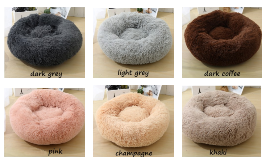 6 Colors of Calming Donut Bed For Dogs & Cats