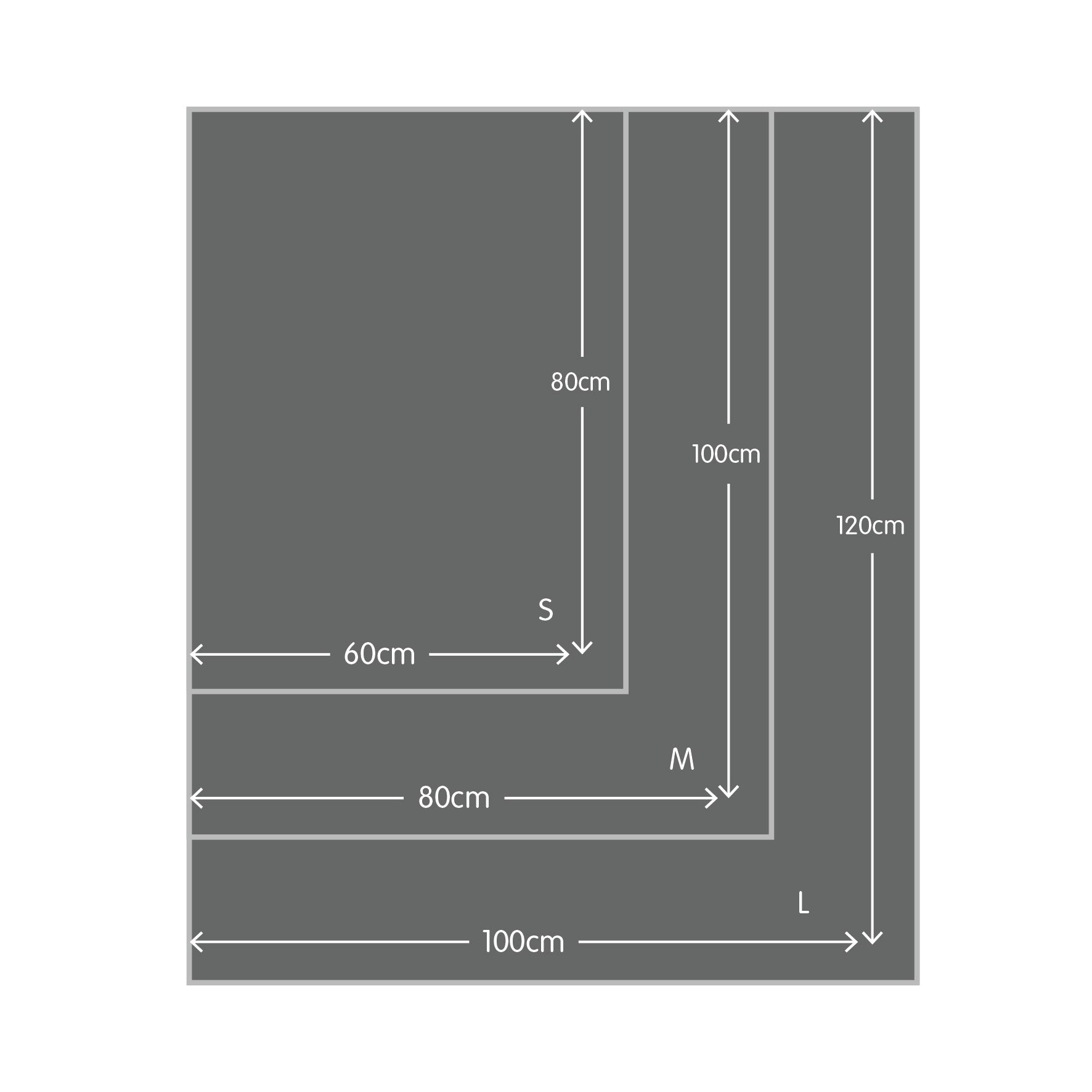 Size chart forFluffy Fleece Pet Blanket 