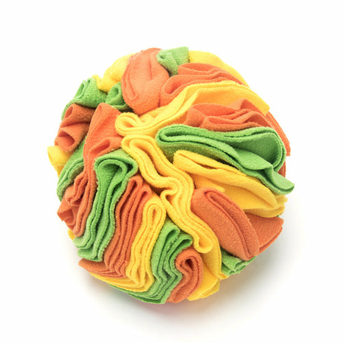 Pet Snuffle Training Ball Toy multiple colors and 2 sizes