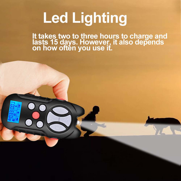 Light on training collar controller