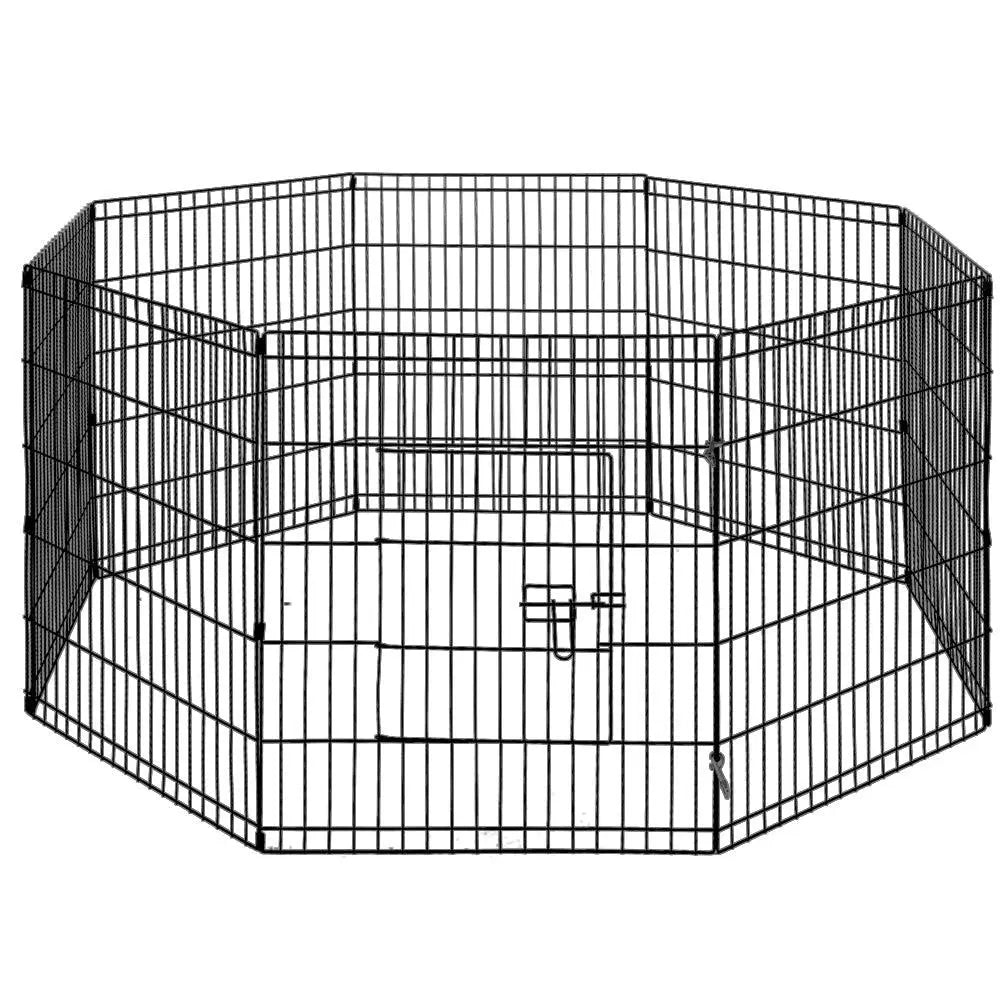 Image of 8 panel 30 inch high pet wire pen