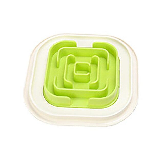 Image of green slow feeding dish