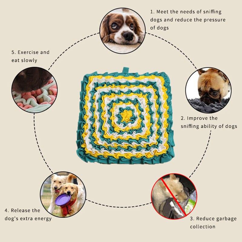 Image of sniffling mat with the benefits for dogs